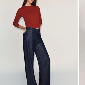 Reformation Cary Lived-in Wide Leg Jeans